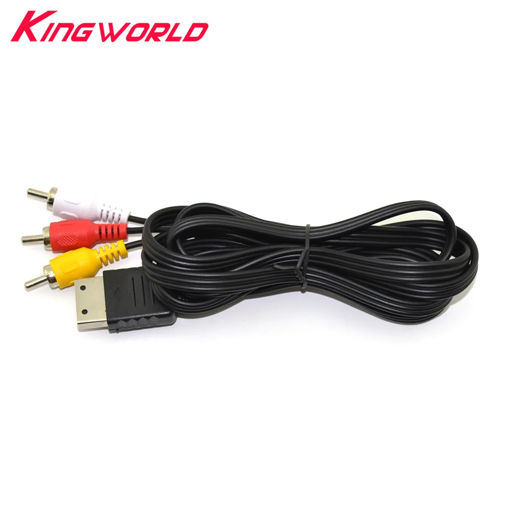 50pcs Composite AV Audio Video TV Adapter Cable for SEGA Dreamcast RCA