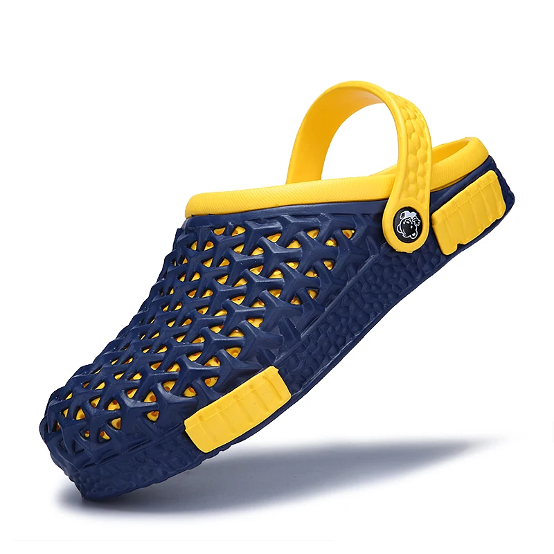 

Brand Men Sandals Flip Flops Shoes Casual Summer Beach Slip On Garden Shoes Hollow Out Sandals Beach Hole Mens Slippers Shoes