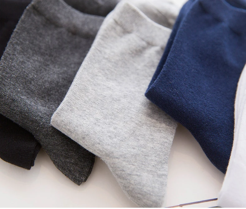 Men's Amazing Plain Cotton Socks 10Pairs-Model2