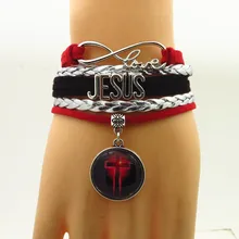 Любовь браслет с Иисусом рыбы Шарм Христианский подарок браслет с изображением Иисуса кожаные браслеты Любовь Браслеты с Иисусом