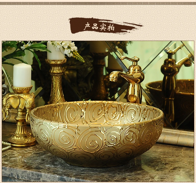 Oval Bathroom Lavabo Ceramic Counter Top Wash Basin Cloakroom Hand Painted Vessel Sink bathroom sinks wash basin bathroom (5)