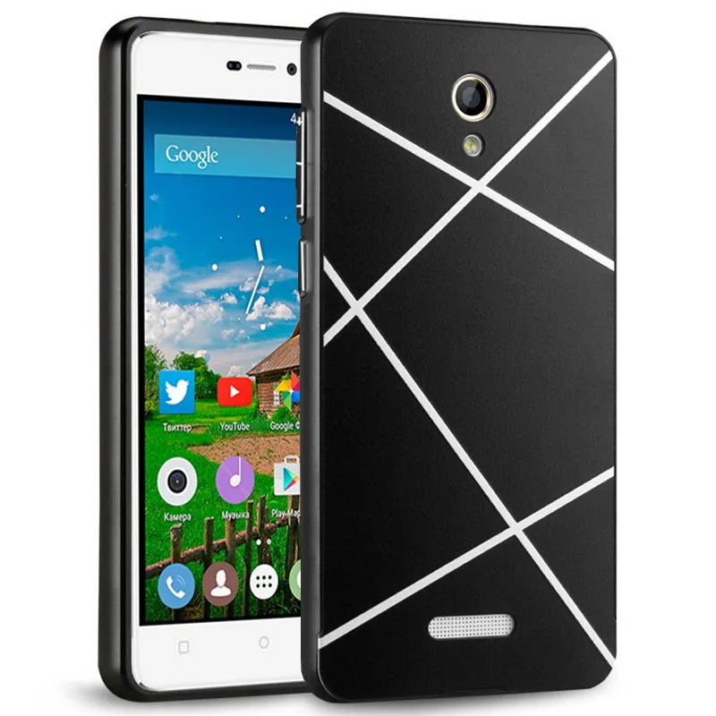 KOC-2276H_1_Geometric Pattern Premium Aluminum Metal Frame & Acrylic Back Cover for Highscreen Power Five 5  Highscreen Power 5