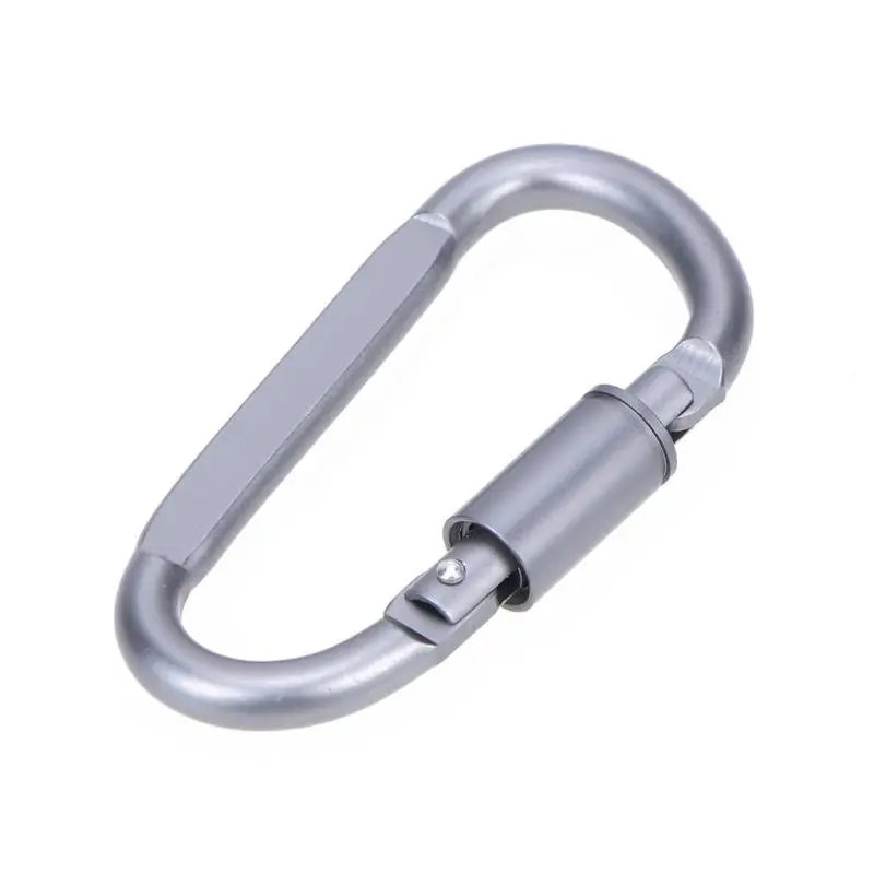 1-20 шт./компл. d-образный кемпинг карабин Алюминий сплав винт запирающий крюк зажим кольцо для ключей на открытом воздухе Кемпинг Альпинизм инструменты Z90