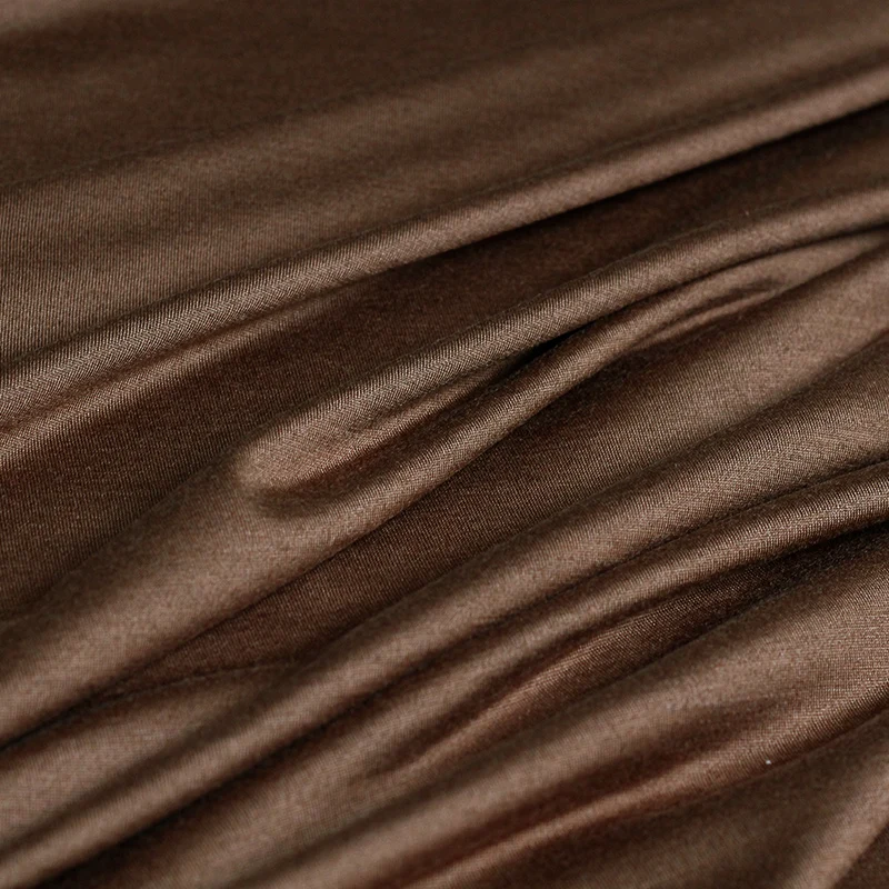 Перламутровые шелковые японские вязаные шерстяные тонкие мягкие глянцевые Эластичные материалы для одежды Осенние футболки DIY Одежда ткани