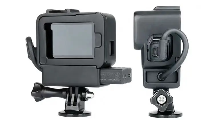 Защитный чехол рамка для GoPro 7 6 5 Vlogging Setup Cage w штатив микрофон Холодный башмак для Go Pro Аксессуары для камеры