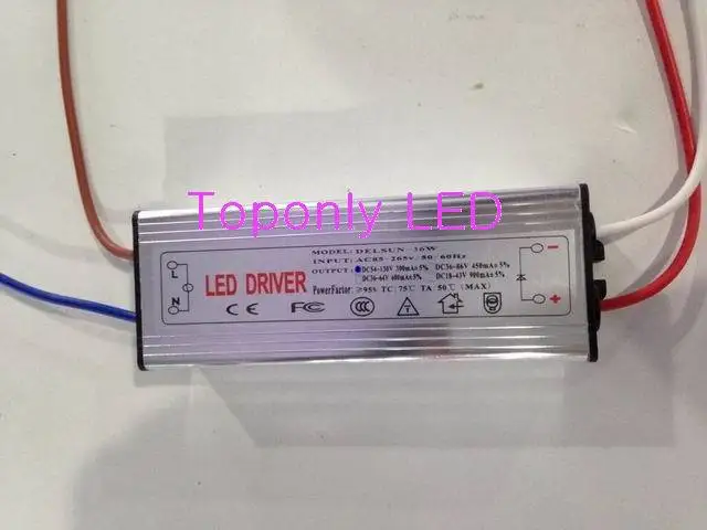 

36W Waterproof 300mA Constant Current Led Driver AC85-265V To DC54-130V Power Supply For 15-36x1W Hi-power LED Ceiling Down Lamp