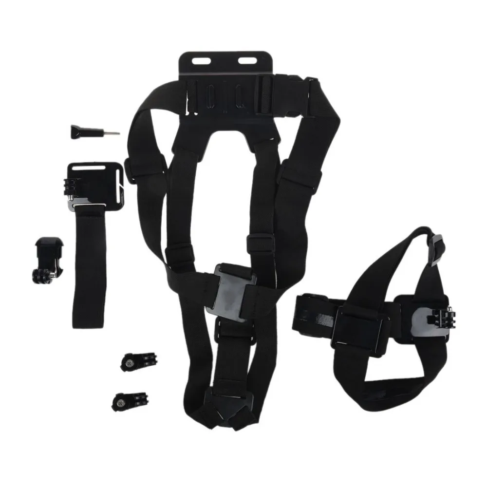 

7 in 1 Kit chest strap J - Hook Buckle Surface Mount Adapter 1/4 "connector kit Accessories Set for GoPro Hero for Sony camera