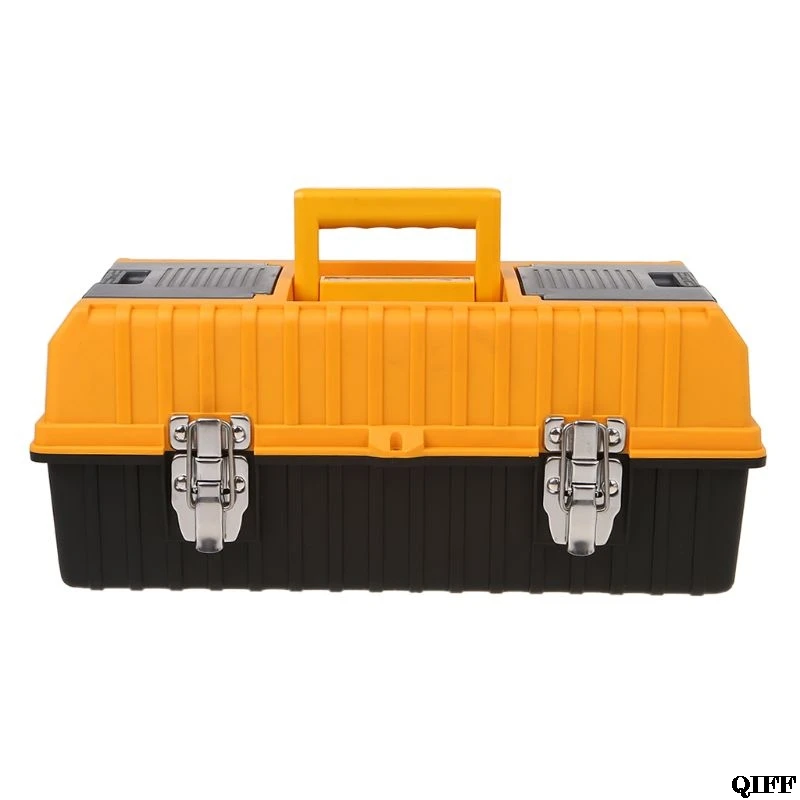 

17" Large Plastic Tool Box 3 Layer Storage Hardware Toolbox Home Multifunction Car Repair Container Case MAY28