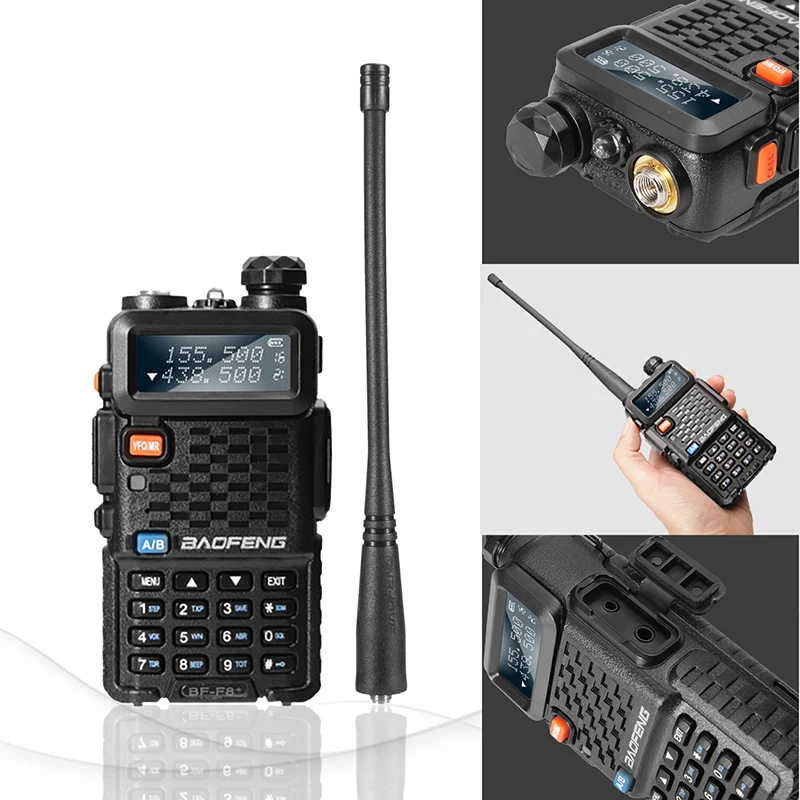 Baofeng BF-F8+ Walkie Talkie Professional Dual Band VHF UHF Two Way Radio Station Woki Toki Transceiver F8 Ham Radio Comunicador