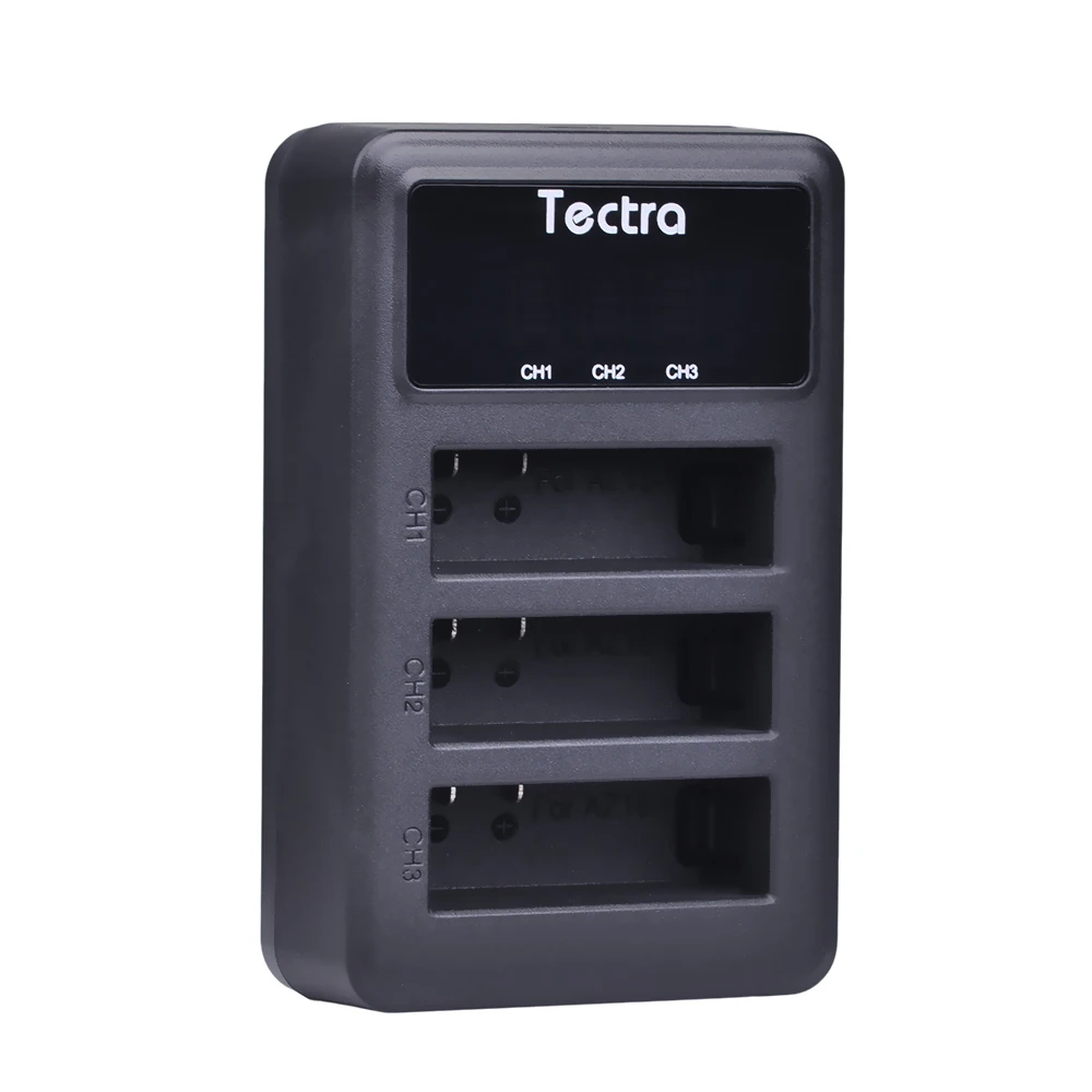 Tectra 4Pcs AZ16 1 1400mAh литий ионный аккумулятор для xiaomi yi + LED USB зарядное устройство с 3