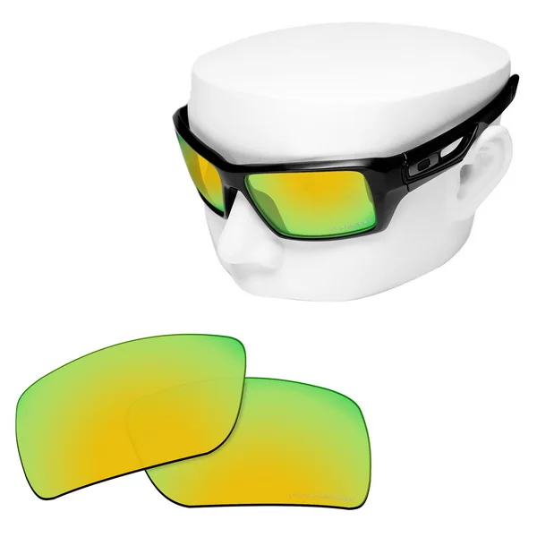 OOWLIT Анти-Царапины Сменные линзы для-солнцезащитные очки Oakley повязка 2 OO9136 травления поляризованных солнцезащитных очков - Цвет линз: 24K Gold Mirror