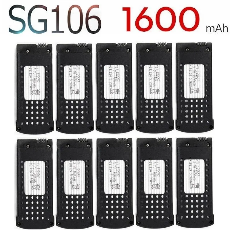 

3.7V 1600mAh Lipo Battery For SG106 RC Helicopter Drone Quadcopter Spare Parts 3.7v Rechargeable Battery SG-106 1pcs to 10pcs