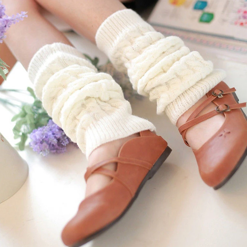 Women's Fashion Leg Warmers for Warm and Cozy Winter - Knee High, Solid Crochet Knit, Boot Cuffs, Long Socks image 5