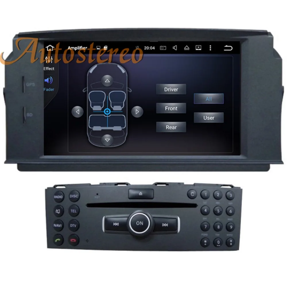 Android 9 автомобильный gps-навигация, dvd-плеер для MERCEDES BENZ C Class C180/C200/C230 W204 мультимедийный головной убор магнитофон HD
