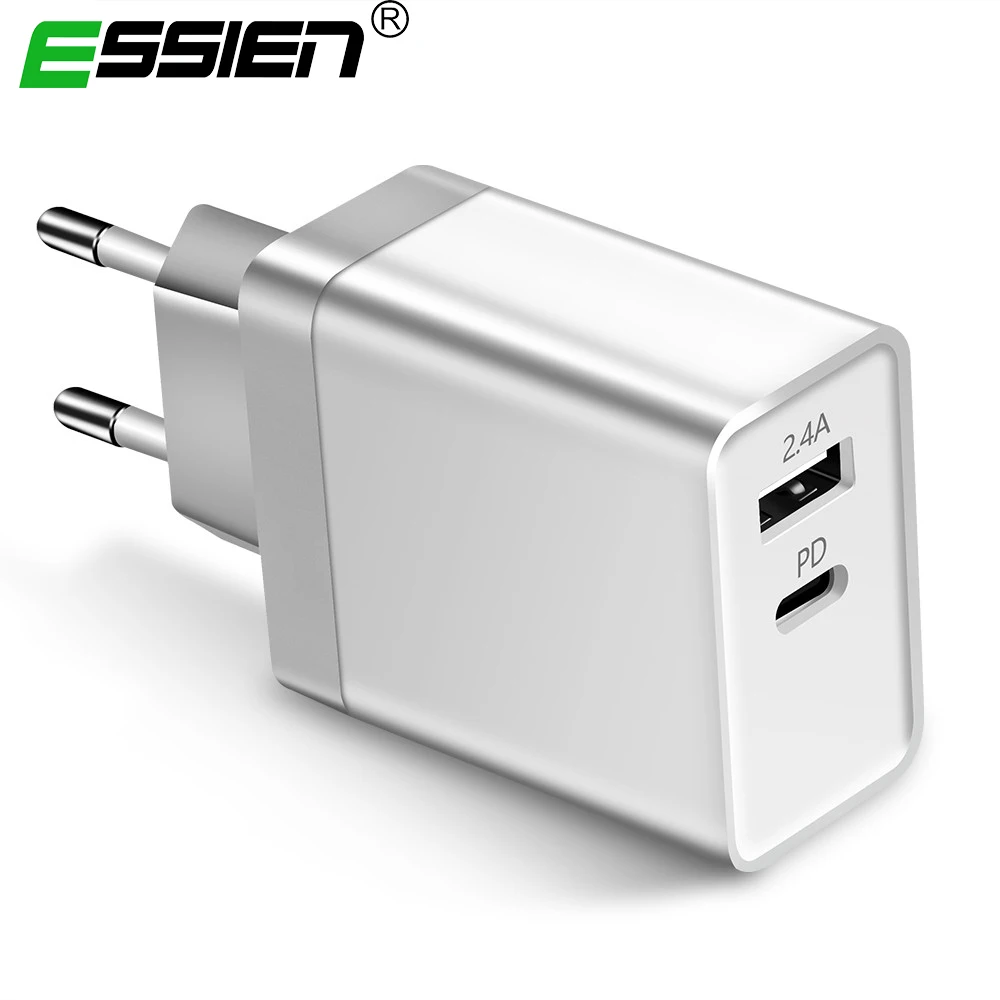 

30W Type-C PD Charger Power Delivery Phone Charger Adapter For Samsung S9 S8 Xiaomi Huawei USB-C Portable PD Charger EU/US/UK