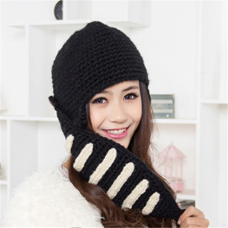 

New version of the autumn and winter knight knitting wool sweater outdoor fashion warm masks hat men/women wind hat MZ-29#