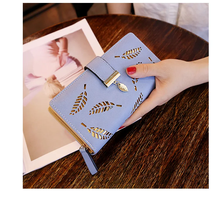 2019 женский кошелек женский длинный кошелек с полым кармашком сумка для женщин портмоне держатель для карт Portefeuille Femme