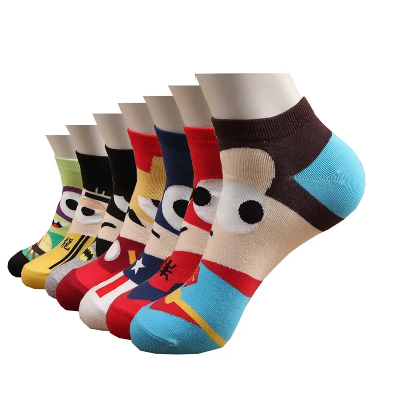 9264891 , 32733188232 , 356_32733188232 , 0.9 , Hot-man-socks-cotton-black-superman-spiderman-colorful-art-short-socks-mens-spring-summer-funny-cartoon-sock-gifts-for-men-356_32733188232 , aliexpress.com , Hot man socks cotton black superman spiderma Hot man socks cotton black superman spiderman colorful art short socks men