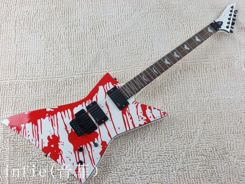 Free shipping new lectric guitar shaped active EMG pickups one drop of blood can be altered | Спорт и развлечения