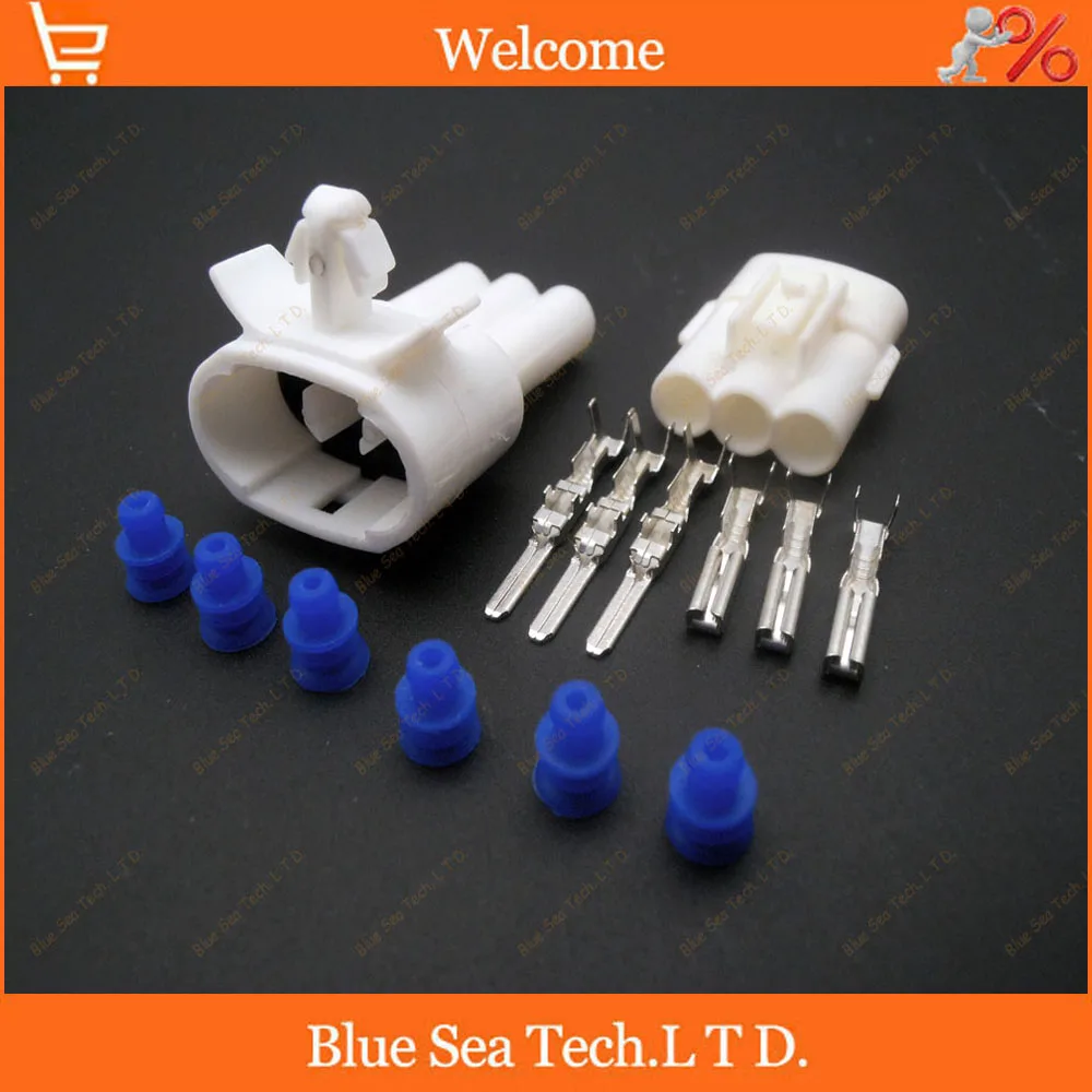5 sets 3 Pin/way 2.0mm male&female connector,Auto wiring harness plug,Car Waterproof connector for car motorcycle ect.-in Connectors from Lights & Lighting ...
