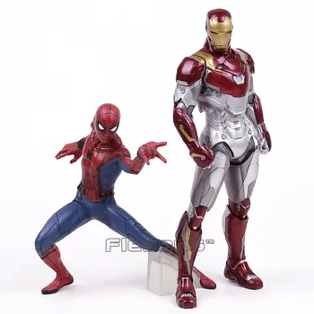 

Spider Man Homecoming Spiderman / Iron Man MK47 PVC Figure Collectible Model Toy
