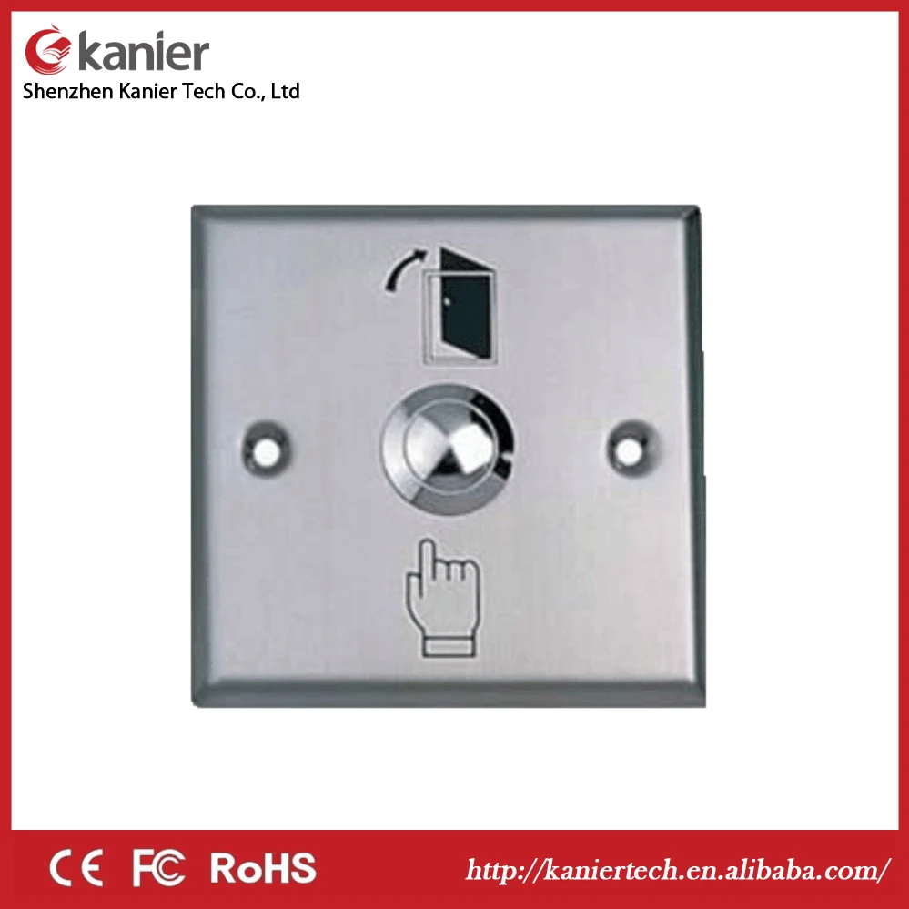 

Free shipping high quality stainless steel door exit button release switch push to open the door for access control system