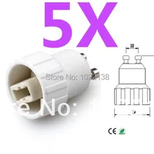 5 шт. GU10 для G9 светодиодный гнездо адаптера GU1-G9 патрон для лампочки держатель лампы конвертер с Трек-номером