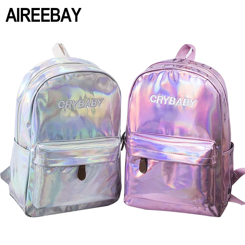 black and silver backpack