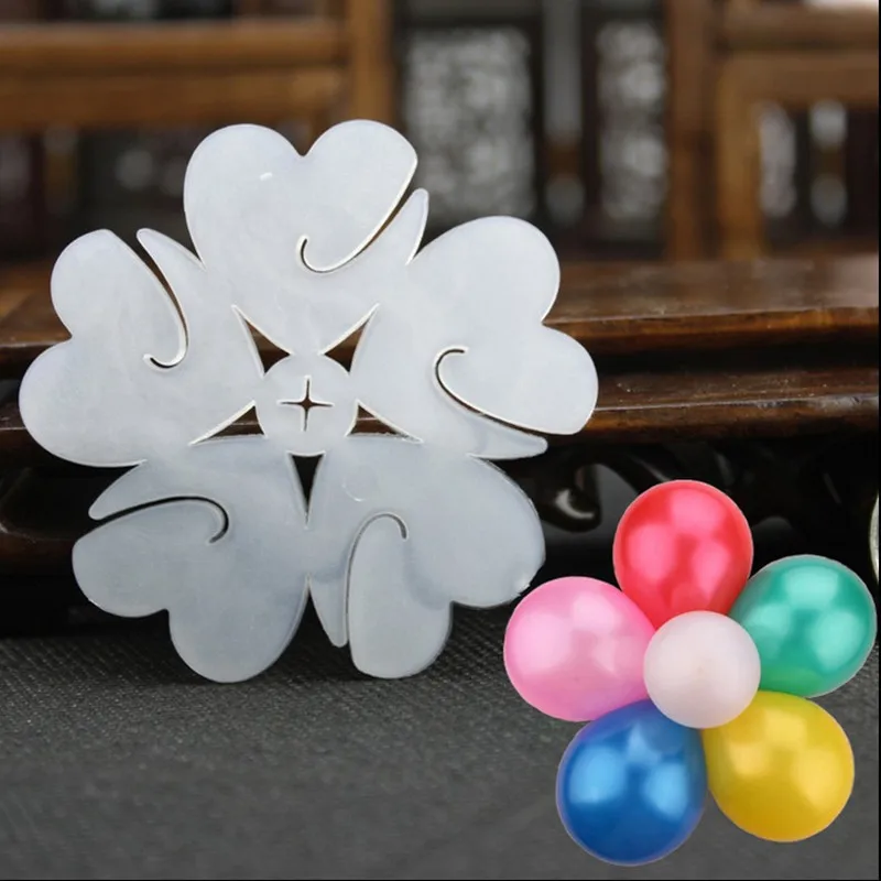 

Sticks Balloon Accessory 10pcs/lot Balloon Seal Clip That Combine 5 Balloons To Flower Shape Multi Balloon