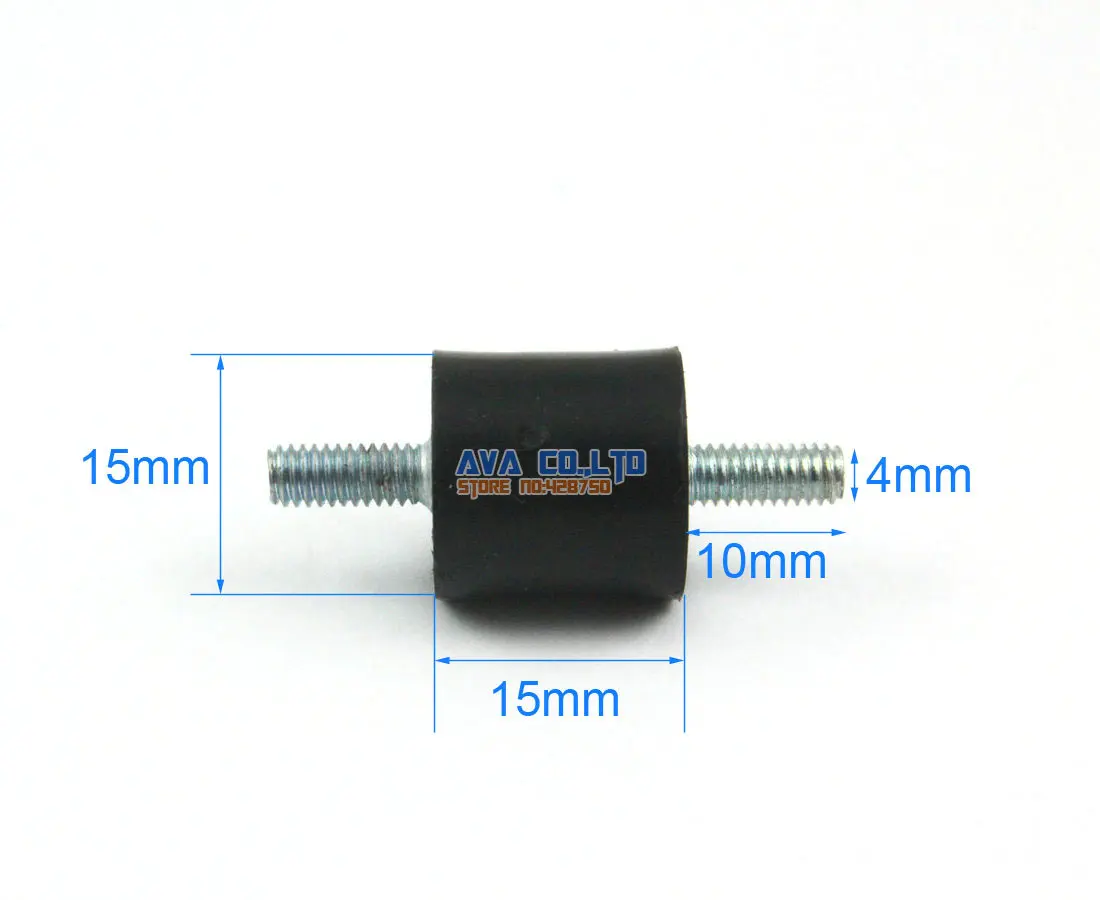 12 шт. 15*15 мм M4* 10 мм с двойным концом мужской виброизоляция крепление шпульки изолятор