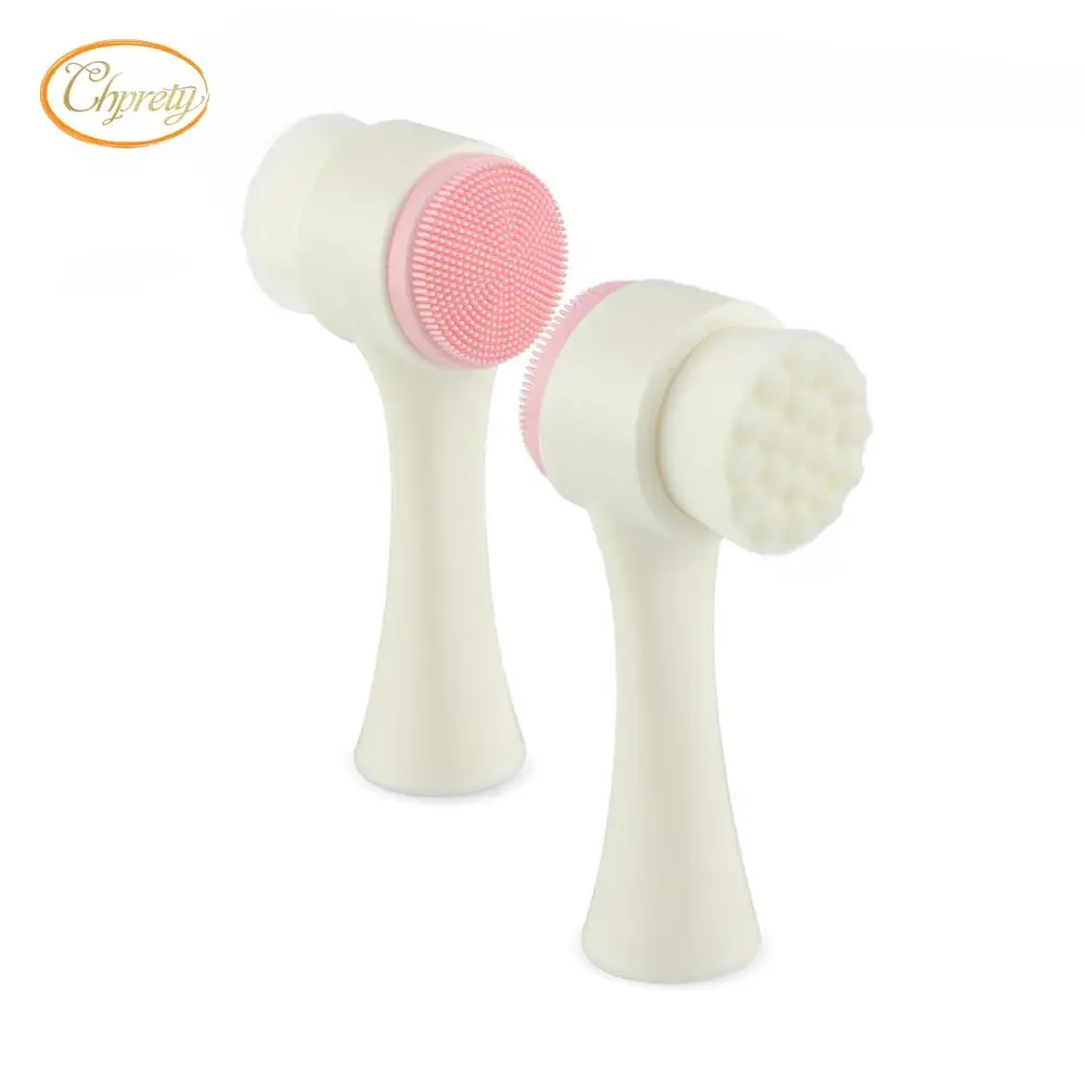 3D double sided multi functional face brush skin body face cleaner