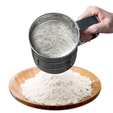 1 шт. сетка сито для муки из нержавеющей стали форма чашки сито для муки сетка сито для муки Механическая глазурь для выпечки шейкер для сахара