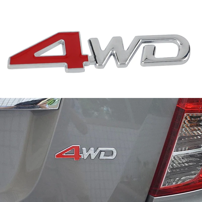 OVERE 1 шт. автомобильный 3D металлический стикер 4WD 4X4 для Toyota c hr Kia sportage Peugeot 3008 Honda civic