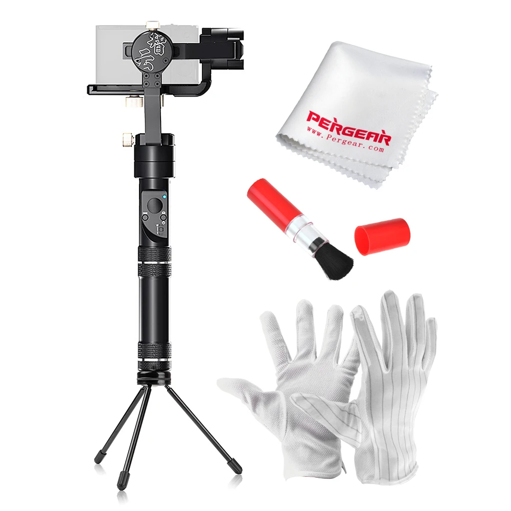 

Zhiyun Crane M Axis Brushless Handheld Gimbal Stabilizer for Cameras Weights between 0.27Lb/125g and 1.43Lb/650g + Mini Tripod