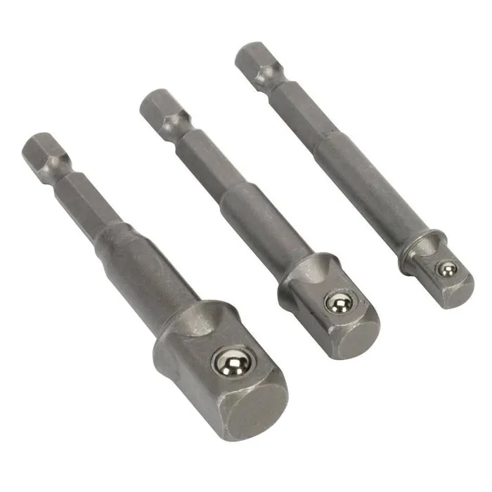 New 3PCS Drill Bit Socket Adapter Power Extension Bit Driver Set 1/4 3/