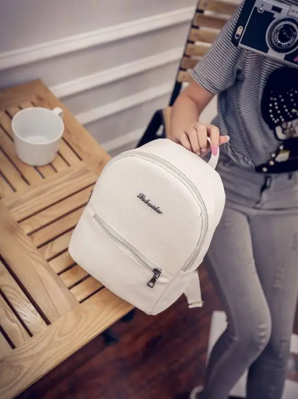 

Laamei Woman Backpack Mochilas Mujer 2018 Women's School Bag Bagpack Women's Backpack Mini PU Leather Teenager Girls Bag