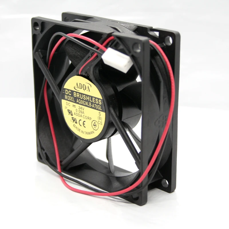ADDA AQ0824LB A70GL 8025 80*80*25 мм 8 см DC 24 В 0 09a Шарикоподшипниковый инвертор Бесщеточный