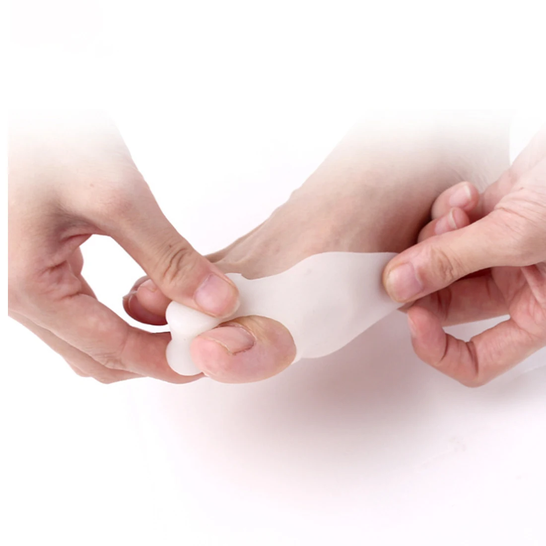 Top Sale 2pcs Silicone Toe Separator Hallux Valgus Bicyclic Thumb Orthopedic Corrector Big Bone Adjuster Bunion Treatment