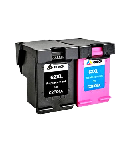 3pcs 62XL Ink Cartridge Replacement for 62 XL for62 Envy 5640 OfficeJet 200 5540 5740 5542 7640 printers