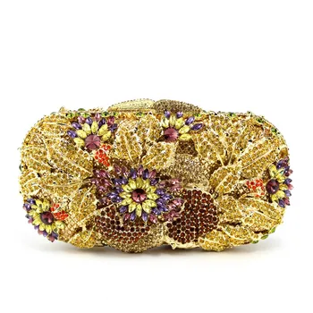 

2014 g123 luxury cutout rose fashion evening bag day clutch