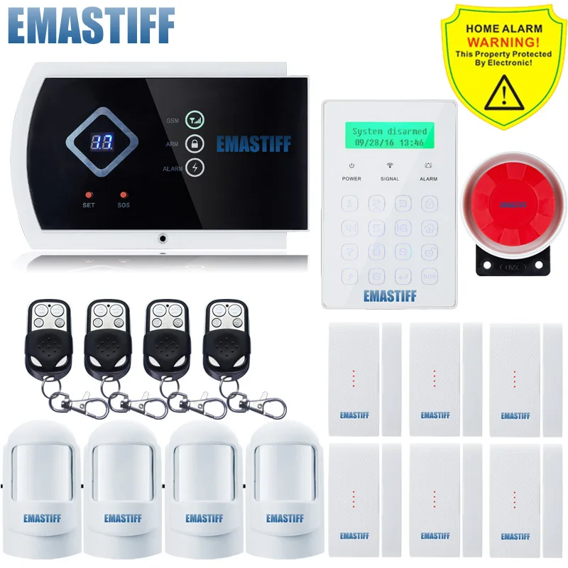 GSM Alarm System intelligent burglar home security system and Wireless