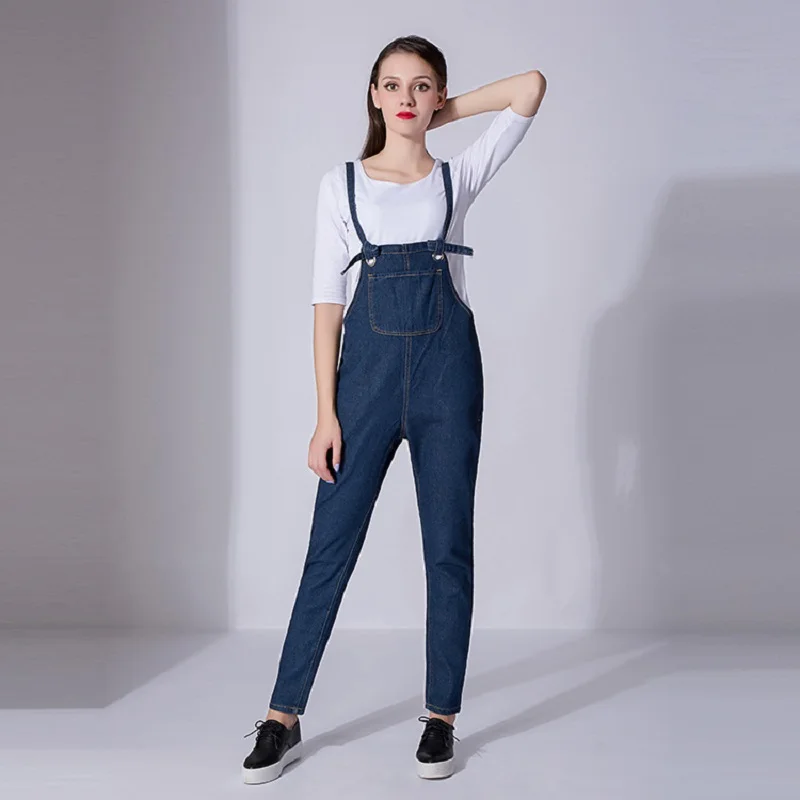 Overalls Jeans Woman 2017 Autumn New Arrival Fashion Simple Plus Size ...