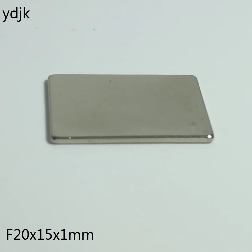 10 шт./лот неодимовый магнит 20*15*1 N38 прямоугольные магниты f 20x15x1 супер сильные мм