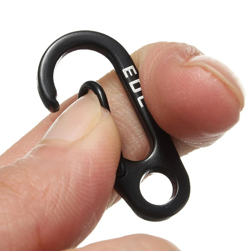 

High Hot-sale EDC Gear Mini Carabiner EDC Gear Snap Spring Clips Hook Outdoor Survival Keychain Pocket Hiking Climbing Tool DOG8