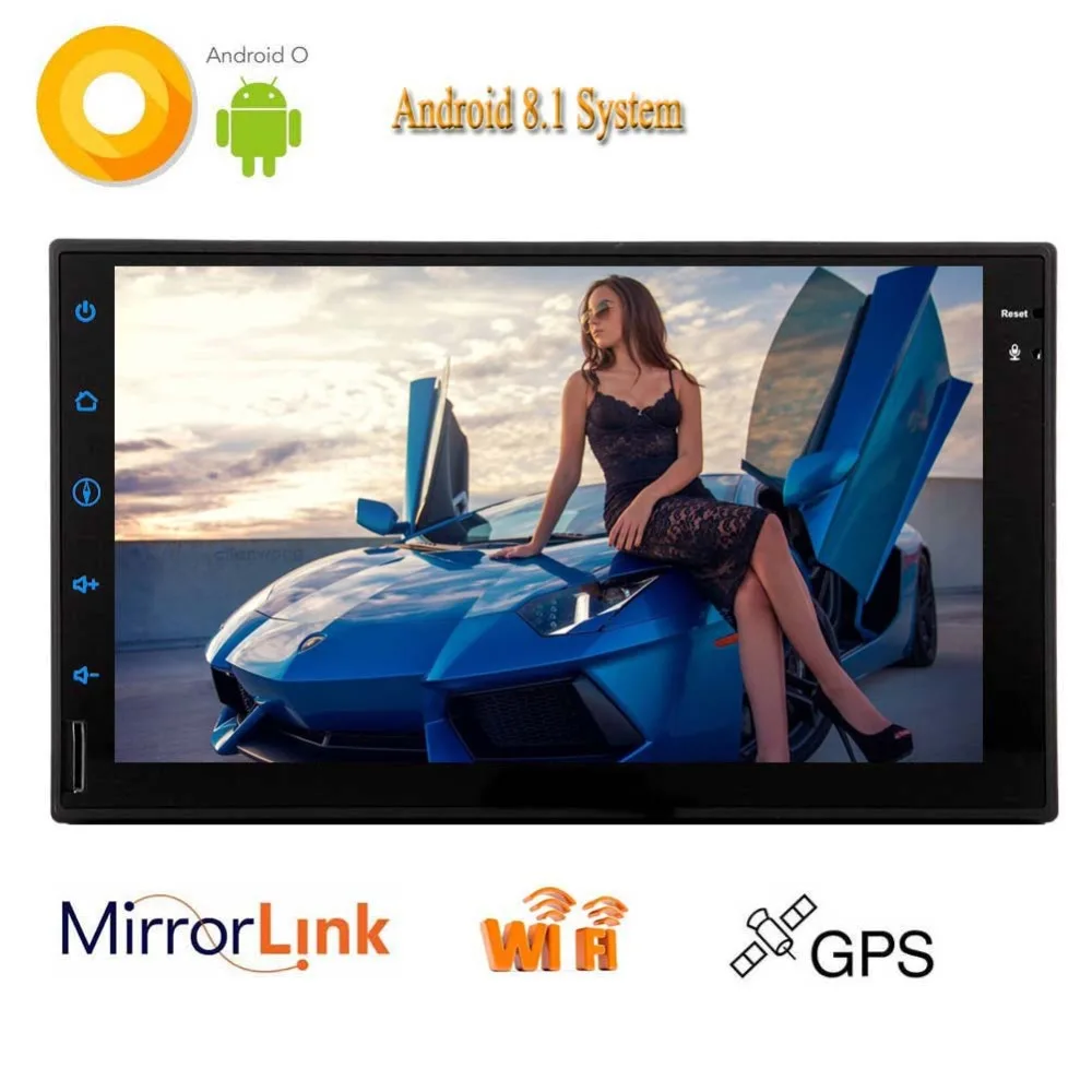 Best Capacitive Touch Screen Android 8.1 car GPS radio GPS Navigation System Supports USB 4G Dongle Built-In RDS System Bluetooth 4.0 0