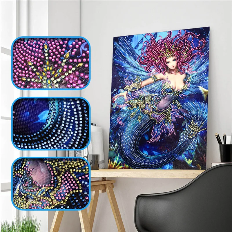 

New special shape diamond painting cartoon combination modern pattern DIY 5D part drill cross stitch kit crystal art