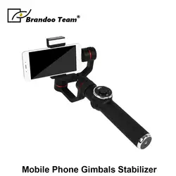 3 оси ручной Алюминий Бесщеточный Gimbal стабилизатор для смартфонов Совместимость с iPhone и Android мобильный телефон в течение 6 дюймов