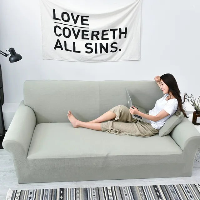 Universal Red Couch Sofa Covers For Home Waterproof Elastic Couch