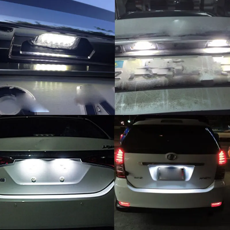 2 шт. CANbus Белый для Toyota Yaris/Vitz Camry Corolla Prius C Ractis Verso S светодиодный номерной знак