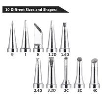 10 в 1 900 м паяльник наконечник инструмент для Hakko 936 паяльная станция для saike 898d 852d ATTEN паяльная сварочная насадка